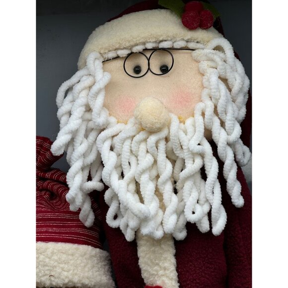 the holiday collection I'm expandable Santa Frosty figurine decor red white READ - Picture 3 of 12